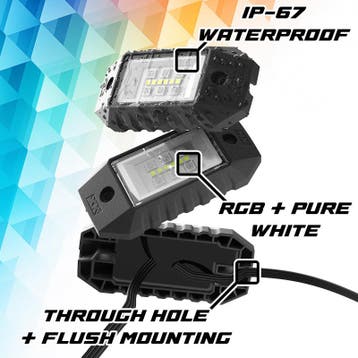 XK Glow RGBW 8pc Addressable LED Rock Light Kit, Ophalen of Verzenden, Nieuw