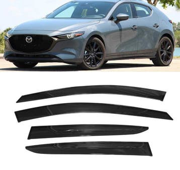 SK-Import Zijwindscherm OE Style 5 Deurs Smoke Acryl Mazda 3, Ophalen of Verzenden, Nieuw, Mazda, Spatbord