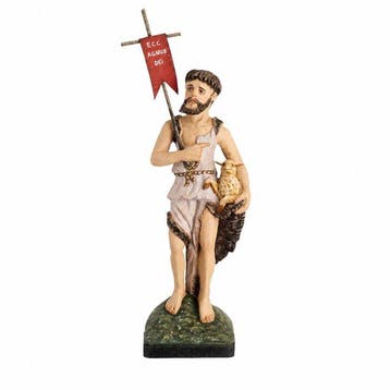 sculptuur, Ecce Agnus Dei - 19th Century - 42 cm - Hout, Antiek en Kunst