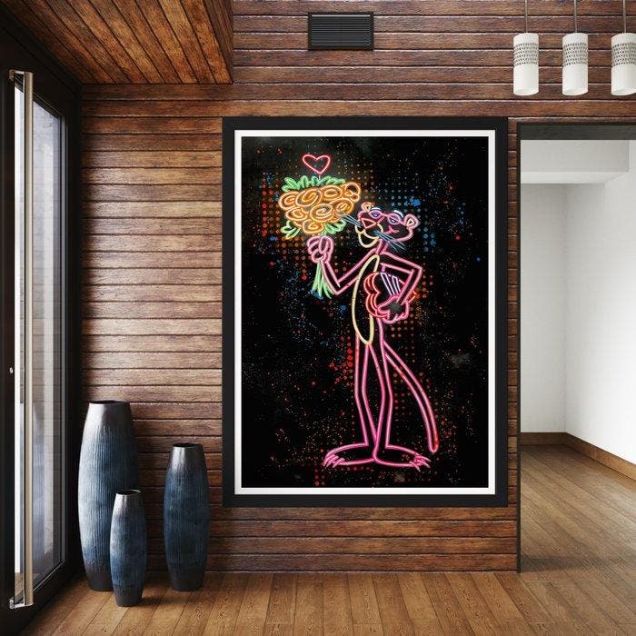 Moabit - Pink Panther X Neon Prezzy XL, Antiek en Kunst, Kunst | Designobjecten