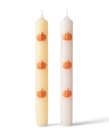HEMA Kaarsen pompoen 5x19.5cm - 2 stuks, Verzenden, Nieuw