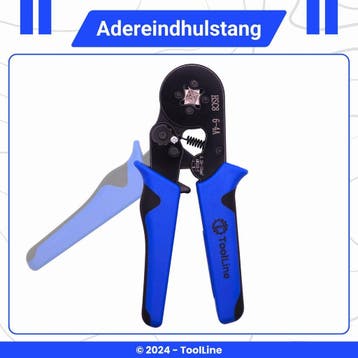 ToolLine | Adereindhulstang | Inclusief 1200 adereindhulzen, Verzenden, Nieuw