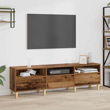 vidaXL TV-kast 150 x 30 x 45 cm Oud Hout Bewerkt hout, Minder dan 50 cm, Verzenden, Nieuw, Minder dan 100 cm