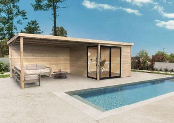 Tuinhuis Sagres 23,37 m2 6984x3036x2270 Gratis bezorging, Nieuw