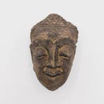 Oud-Siamese Terracotta Boeddhas Hoofd – Ornamentaal