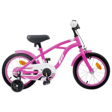 vidaXL Kinderfiets 12 Inch voor 2-4 jaar oud Donkerroze, Verzenden, Nieuw