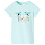 vidaXL Kindershirt 128 lichtzeeblauw, Verzenden, Nieuw