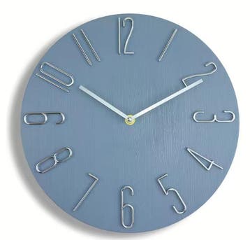 Scandinavische Wandklok 30 cm Moderne Stille Quartz Klok, Verzenden, Nieuw