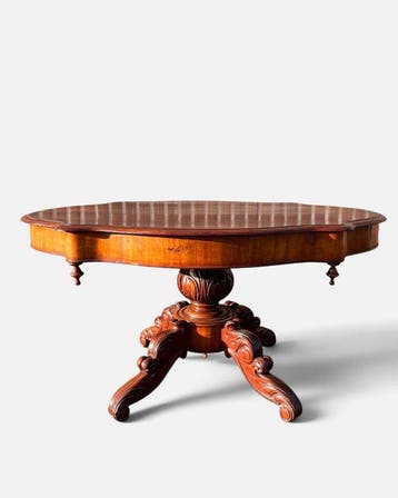 Salontafel - biedermeier - mahonie of notenhout - Salontafel