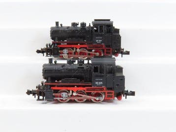Minitrix N - 2043 - Tender locomotief (2) - BR 89 - DB, Hobby en Vrije tijd, Modeltreinen | N-Spoor, Nieuw