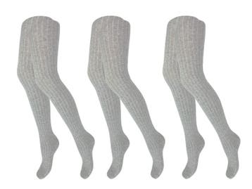 3 Pack Maillots - Meisjes - Rib - Grijs, Verzenden, Nieuw