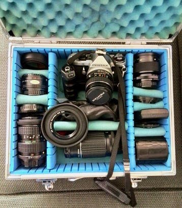 Pentax ME Super 35mm SLR Camera Outfit - Multi-Lens Set,, Nieuw