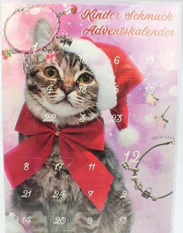 Azoza 24-delige Kinder Kerst Adventskalender Sieraden, Verzenden, Nieuw, Overige kleuren, Armband