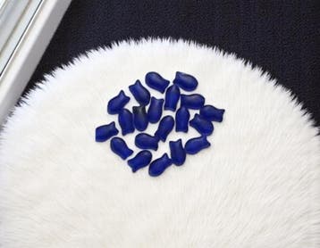 10 x Glaskralen – Visje – Blauw – ca. 9 mm, Ophalen of Verzenden, Nieuw, Kraal