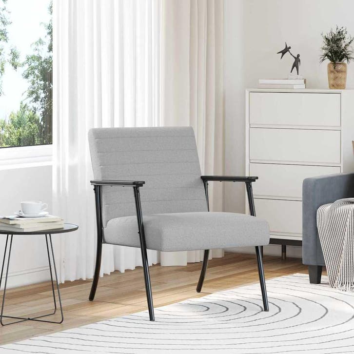 vidaXL Fauteuil Wolkengrijs Stof, Huis en Inrichting, Fauteuils, Nieuw, Verzenden