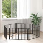 vidaXL Hondenhek 6 pcs Zwart 100 x 60 cm Gegalvaniseerd, Verzenden, Nieuw