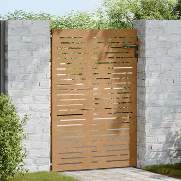 vidaXL Poort 85x150 cm vierkant cortenstaal, Verzenden, Nieuw