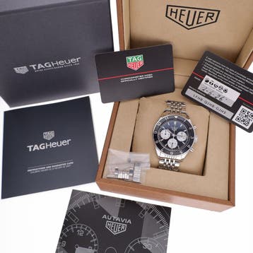 TAG Heuer Autavia Chronograph Cal.02 CBE2110.BA0687; Auto..., Ophalen of Verzenden, Zo goed als nieuw, Overige materialen, Overige merken