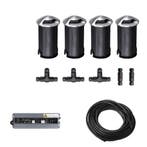 4x LED tuinpad spot - 12V - 2 kanten - 41mm - complete set, Ophalen of Verzenden, Nieuw