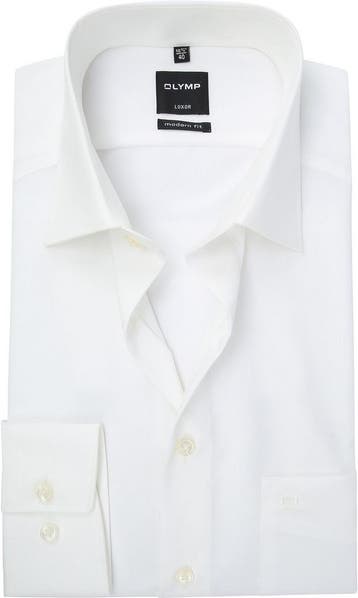 OLYMP Luxor Overhemd Off-White Modern Fit maat 47 Heren, Verzenden, Nieuw, OLYMP