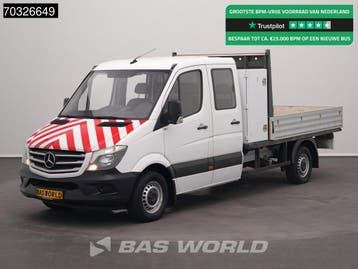 Zakelijke Lease |  Mercedes-Benz Sprinter 314 CDI Dubbel Cab, Stof, Gebruikt, Euro 6, Wit