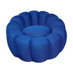 *WOONWINKEL* Kare Design Peppo Bloom Ronde Draaifauteuil Bla, Verzenden, Nieuw, Stof