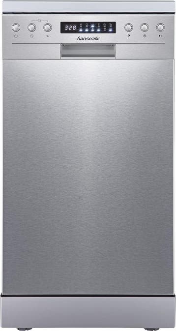 Hanseatic HG4585C10J7610DS Vrijstaande Vaatwasser 45 cm – 10, Witgoed en Apparatuur, Vaatwasmachines, Verzenden, Nieuw