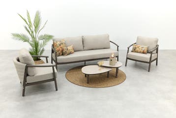 Taste Barolo/Monroe stoel-bank loungeset - Terre, Verzenden, Nieuw, Overige materialen, Loungeset