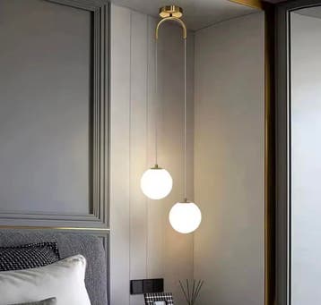 Moderne Glazen Led Hanglamp – Scandinavisch Design Plafondla, Verzenden, Nieuw