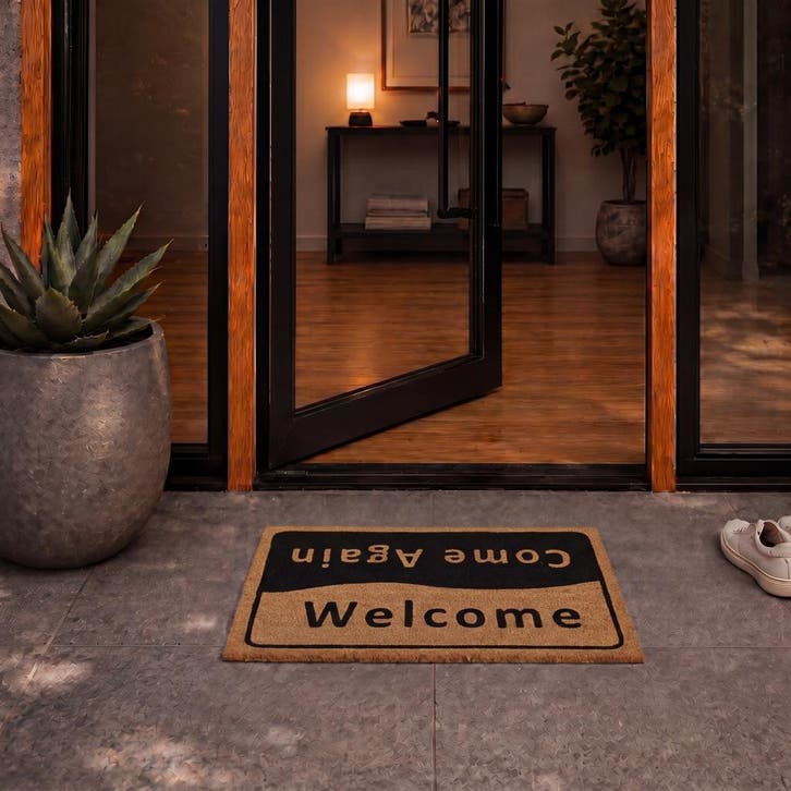 Kokosmat 'Welcome / Come again' - 40x60 cm, Tuin en Terras, Deurmatten, Verzenden