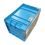 Palletaanbieding 20 stuks: eurobak 600x400x400 blauw,, Doe-het-zelf en Verbouw, Gebruikt, 40 tot 60 cm, 50 tot 75 cm, Bak of Kist