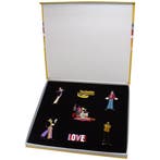 The Beatles Yellow Submarine Band - Pin set off. merchandise, Ophalen of Verzenden, Nieuw, Kleding
