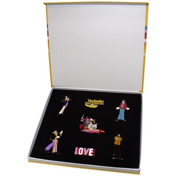 The Beatles Yellow Submarine Band - Pin set off. merchandise, Ophalen of Verzenden, Nieuw, Kleding
