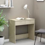 vidaXL Bureau 80x40x75 cm bewerkt hout sonoma eikenkleurig, Verzenden, Nieuw