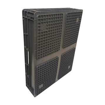 Stapelbak 800x600x168 mm, donkergrijs PP kunststof,, Ophalen of Verzenden, Gebruikt, Bak of Kist