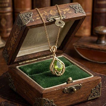 Zonder minimumprijs - Ketting met hanger - 14 karaat Zilver,