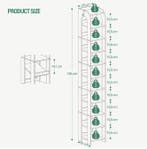 11-Laags Verticaal Schoenenrek – Smal Houten Schoenenrek, Verzenden, Nieuw