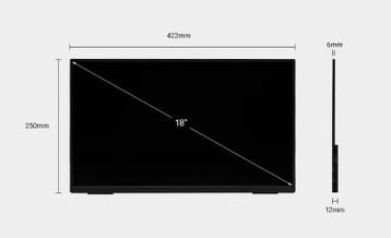 18” Draagbare Full HD IPS Monitor 100Hz HDR USB-C HDMI, Computers en Software, Monitoren, Verzenden, Nieuw