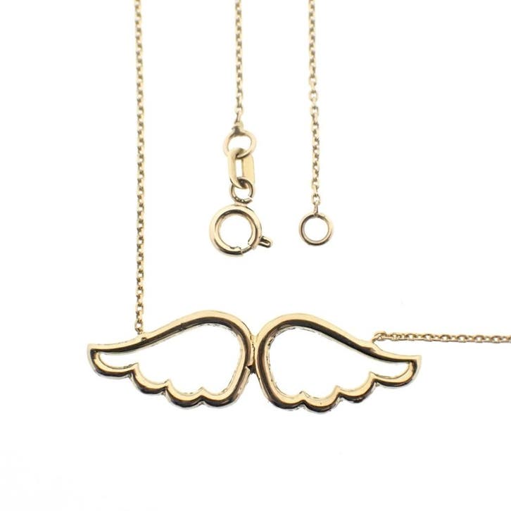 Gouden anker schakelketting met vaste hanger, Sieraden, Tassen en Uiterlijk, Kettingen, Goud, Gebruikt, Goud, Ophalen of Verzenden