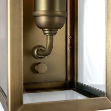 Muurlamp Belfort Antiek Messing Buitenverlichting, Tuin en Terras, Buitenverlichting, Overige materialen, Verzenden, Minder dan 50 watt