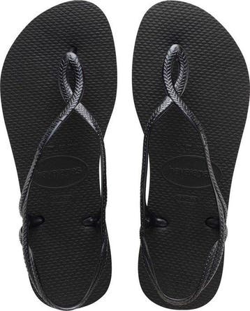 Havaianas - Maat 37/38 - LUNA - Zwart - Dames Slippers, Verzenden, Nieuw