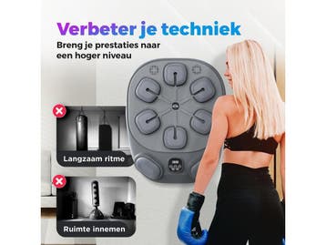 Gatson Pro Boxing Machine - Boksmachine met Muziek - 8, Verzenden, Zo goed als nieuw