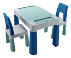 Teggi Turquoise/Navy/Grey Multifun 3-in-1 Tafel met 2, Verzenden, Nieuw