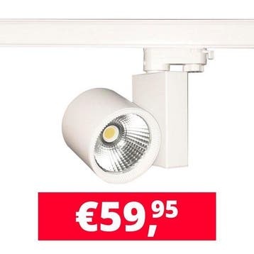 30W LED Track Spot Spirit Wit 3000K Warmwit, Ophalen of Verzenden