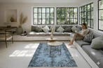 Blauwe vintage - Vloerkleed - 215 cm - 110 cm - met, Huis en Inrichting, Nieuw