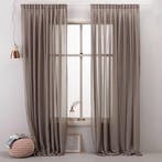 Koopjeshoek - Transparant Gordijn (450x310 cm) - Grijsbruin, Verzenden, Nieuw