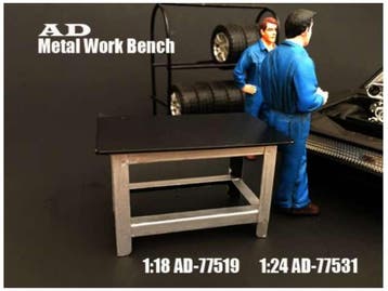 GSDCCad 00077531 Metal Work Bench (1:24, Figuren, Scenery), Ophalen of Verzenden, Nieuw