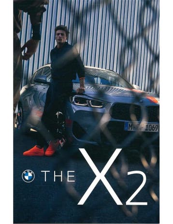 2020 BMW X2 KLEURENKAART BROCHURE ENGELS, Boeken, Nieuw, BMW, Author