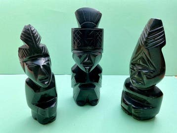 Decoratief ornament (3) - Mexico - Azteekse krijger-totem