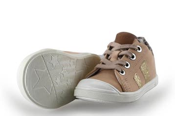 Jopper Sneakers Meisjes in maat 21 Beige, Verzenden, Schoenen, Zo goed als nieuw, Jongen of Meisje